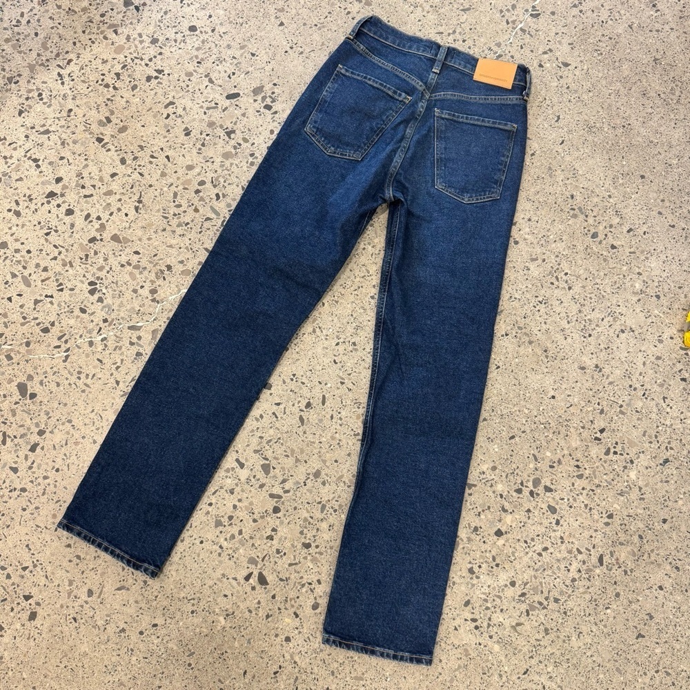 Citizens Of Humanity Daphne Straight Leg Denim Jean - Dark Blue - Size 24 - NWOT - Picture 9 of 11